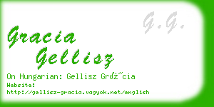 gracia gellisz business card